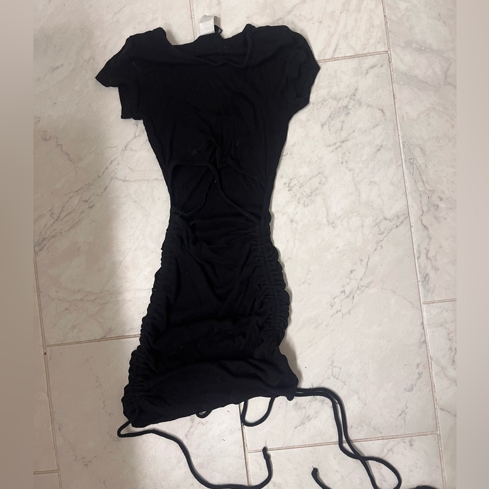 small black cutout dress